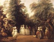 Thomas Gainsborough The Mall in St.James-s Park oil on canvas